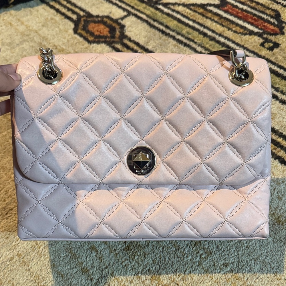 Kate Spade Blush Quilted Shoulder Bag